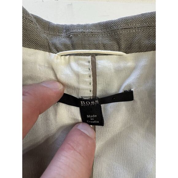 Boss Hugo Boss Jadena Blazer Jacket Womens Size 2 Gray Business Casual Office - Picture 3 of 7